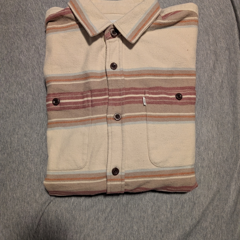 Striped Button-Up Shirt